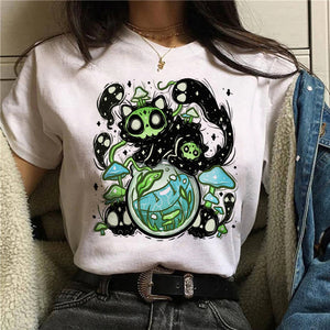 Short-sleeved T-shirts, Cute Cats, Animals, Funny Women&#39;s Tops, Casual Women&#39;s Fashion, Beautiful Summer T-shirts, Female Graphi