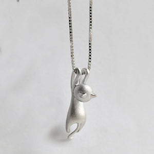 Cute Dangling Cat Necklace