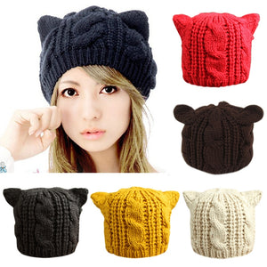 Fashion Cat Ear Beanie - Only Cat Shirts