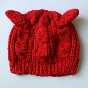 Fashion Cat Ear Beanie - Only Cat Shirts