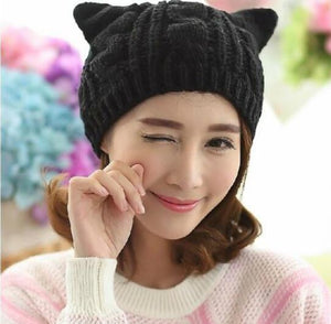 Fashion Cat Ear Beanie - Only Cat Shirts