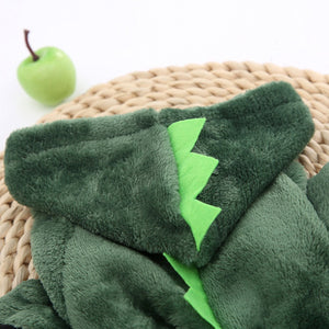 pet cat dog winner Autumn thick clothes Teddy puppy small dog cat pet dinosaur four-legged clothing thick section