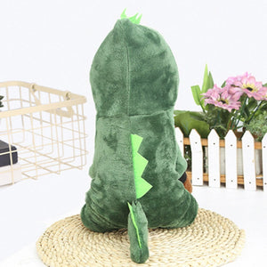 pet cat dog winner Autumn thick clothes Teddy puppy small dog cat pet dinosaur four-legged clothing thick section