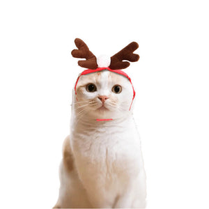 New Christmas Pet Dogs Costume Cosplay 1PC Cute Antlers Pet Hat Cat Cosplay Headwear Pet Dress Up Costume Pet Cats Supplies 30