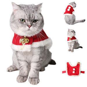 New Christmas Decor Cats Coats 1PC Cat Pet Clothing Cloak Xmas Pet Outfits Small Cat Costume Apparel Coat Pets Clothing 30