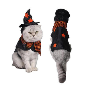 Cats Clothes Dogs Clothing Witch Halloween For Dress Pets Cat Costume Products Vetement Chat Vestito Cane